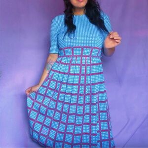 60s 70s Vintage Anne Fogarty Collector’s Item Fit and Flare Dress